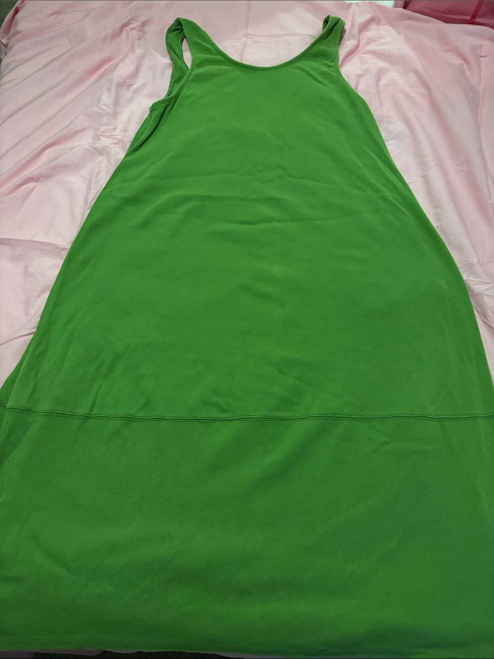 Free People Beach Green Sleeveless Tank Dress - Everyday Dress